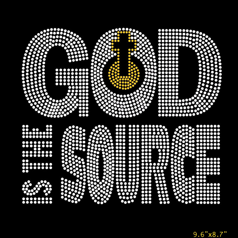 New 16 Styles 2Pcs/Lot God Is the Plug God Is Good but God Religious Faith Rhinestone Transfer Design Iron on for T-Shirt