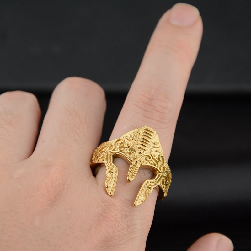 New Personality Warrior Mask Ring Fashion