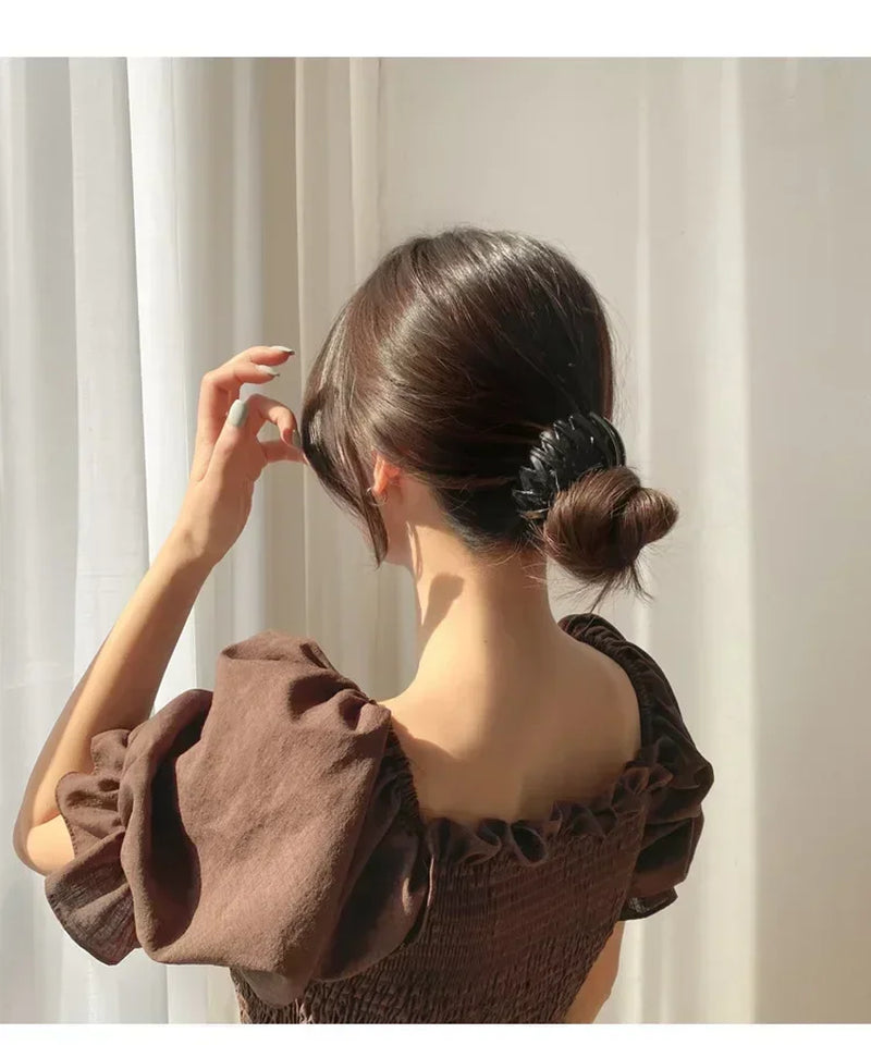 Ponytail Hair Rings Clips Hair Clips Women Bird Nest Shaped Hair Hairpin Simple Magic Lazy Braider Tool Women Hair Accessories